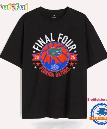 Florida Gators Basketball 2025 Final Four City Skyline T Shirt