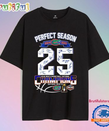 Florida Gators Men’S Perfect Season 2024 2025 Champions T Shirt
