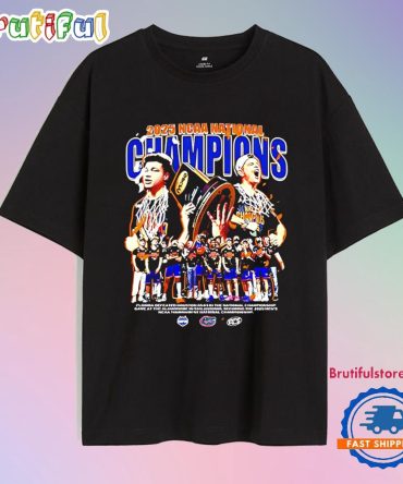 Florida Gators Ncaa Champions 2025 Player Collage Celebration T Shirt