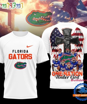 Florida Gators Ncaa Graphic Player One Nation Under God 3D Shirt