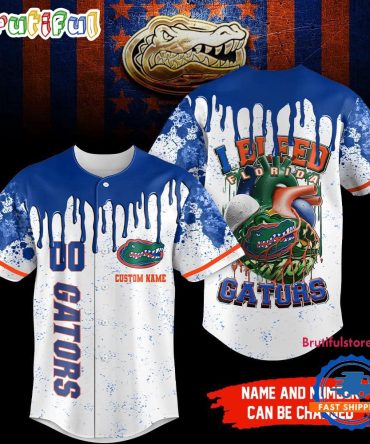 Florida Gators Ncaa I Bleed Baseball Jersey