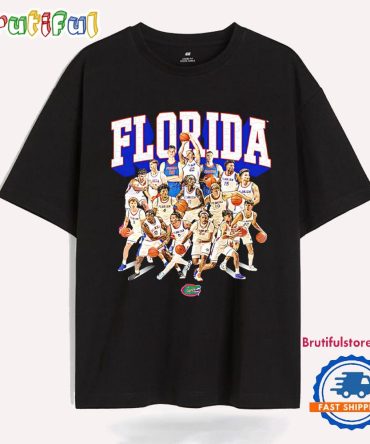Florida Men’S Basketball Team Collage Ncaa 2025 T Shirt