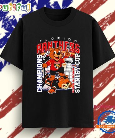 Florida Panthers Back To Back 2025 Stanley Cup Champions Mascots T Shirt