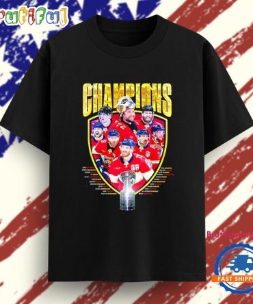 Florida Panthers Back To Back 2025 Stanley Cup Champions Players Name T Shirt