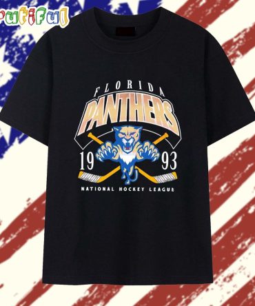 Florida Panthers National Hockey League 1993 Logo T Shirt