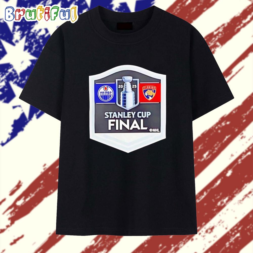 Florida Panthers Vs Edmonton Oilers 2025 Stanley Cup Final Matchup T Shirt