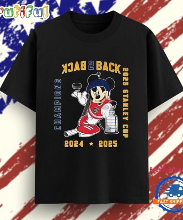 Florida Panthers X Mickey Mouse Back 2 Back 2025 Stanley Cup Champions 2025 Vintage T Shirt