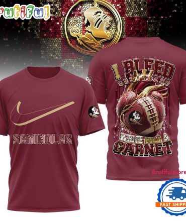 Florida State Seminoles 2025 Ncaa I Bleed Unisex 3D Shirt
