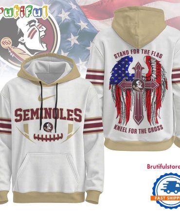 Florida State Seminoles 2025 Ncaa Stand For The Flag Kneel For The Cross Hoodie