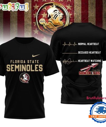 Florida State Seminoles Ncaa Heartbeat Unisex 3D Shirt