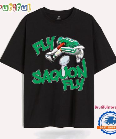 Fly Saquon Fly Eagles Saquon Barkley Super Bowl Lix 2025 T Shirt