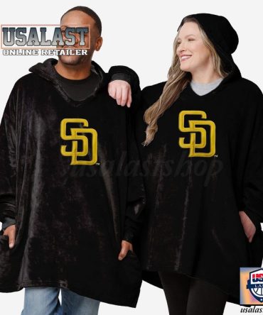 New Mlb San Diego Padres Lightweight Blanket Hoodie Hoodie Blanket