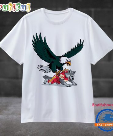 Funny Football Bird Gang Eagle Football Mascot Super Bowl Game Day T Shirt