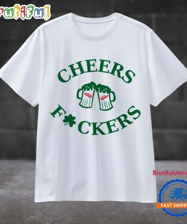 Funny St Patricks Day Cheers Fckers Detroit Red Wing Sport 2025 T Shirt