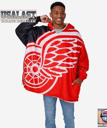 Detroit Red Wings Nhl Fleece Hoodie Blanket