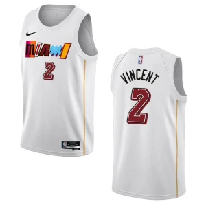 Gabe Vincent City Edition Miami Heat 2022-23 White Swingman Jersey - Alzaintravels