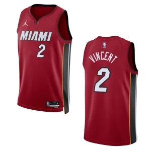 Miami Heat Gabe Vincent 2022-23 Statement Edition Red Swingman Jersey - Alzaintravels