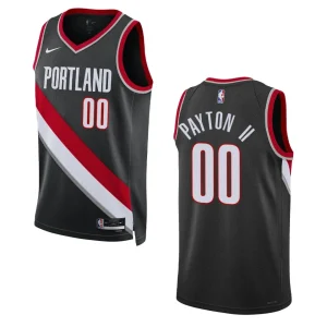 Portland Trail Blazers Gary Payton II 2022-23 Icon Edition Black Swingman Jersey - Alzaintravels