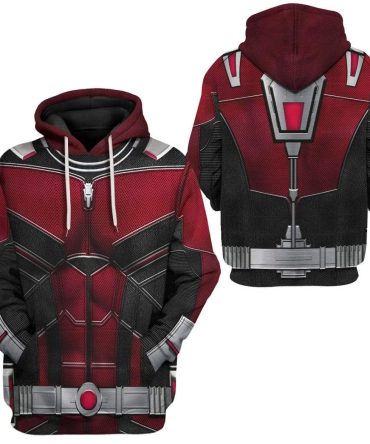 Marvel Hoodie Ant Man Suit Costume Red Hoodie