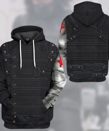Marvel Shirt Marvel Winter Soldier Bucky Barnes Costume 3D Hoodie Marvel Hoodie