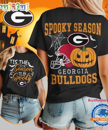 Georgia Bulldogs 2025 Ncaa Halloween Spooky Season Vintage T Shirt