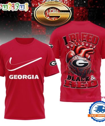 Georgia Bulldogs 2025 Ncaa I Bleed Unisex 3D Shirt