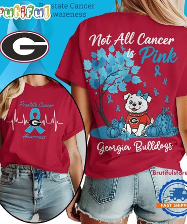 Georgia Bulldogs 2025 Ncaa Prostate Cancer Awareness Unisex 3D Shirt