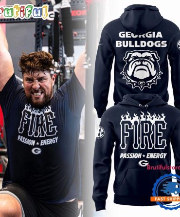 Georgia Bulldogs Football Fire 2025 Hoodie