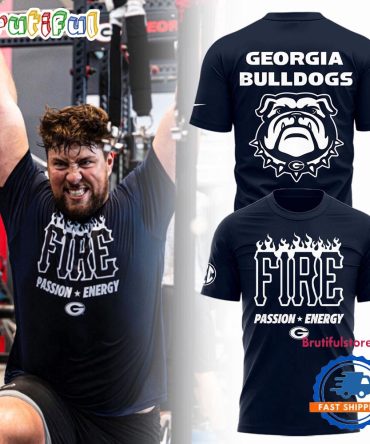 Georgia Bulldogs Football Fire 2025 T Shirt