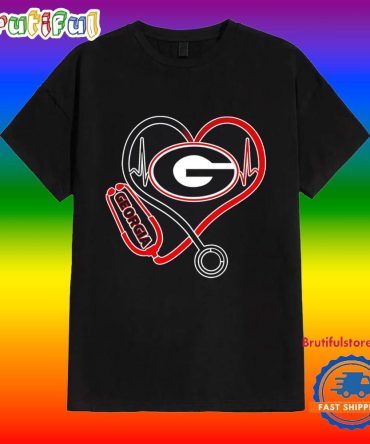 Georgia Bulldogs Heartbeat Nurses Day Shirt