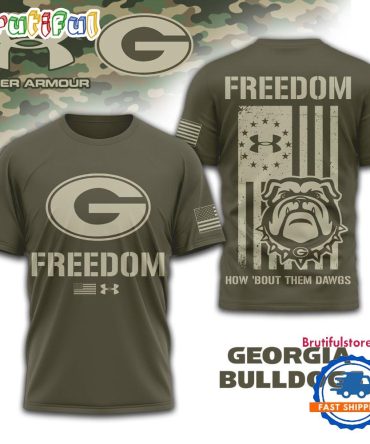 Georgia Bulldogs Ncaa Freedom Under Armour Limited Edition 3D Shirt