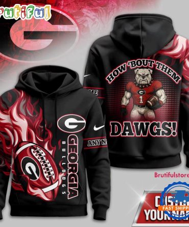 Georgia Bulldogs Ncaa Victory Flame Personalized Hoodie Shirt