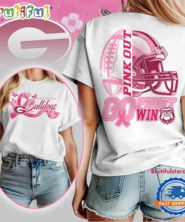 Georgia Bulldogs Tackle Breast Cancer New Design Unisex T Shirt