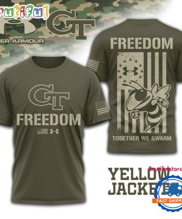 Georgia Tech Yellow Jackets Ncaa Freedom Under Armour Limited Edition 3D Shirt