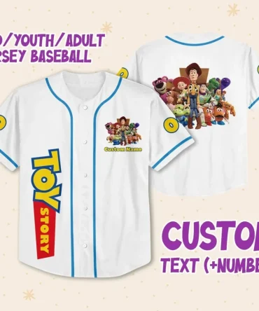 Custom Toy Story Baseball Jersey - Kids/Youth/Adult Sizes - Add Name & Number!