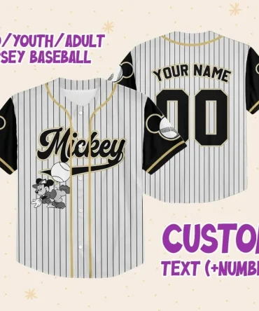 Custom Baseball Jersey For Kids/Adults - Personalize Your Name & Number