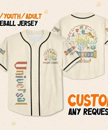 Custom Universal Studios Baseball Jersey - Personalized For Kids, Youth & Adults
