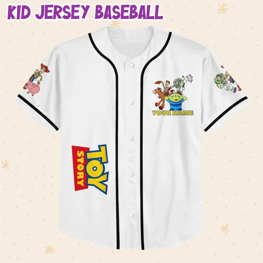 Custom Toy Story Baseball Jersey For Kids/Adults - Add Name & Number! - Image 2