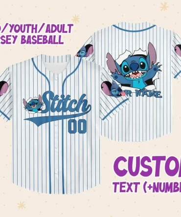 Custom Stitch Baseball Jersey For Kids/Youth/Adults - Personalized Text & Number