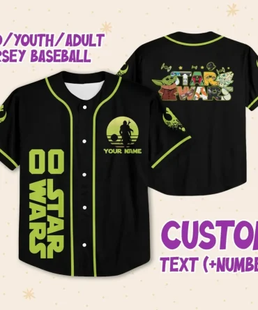 Custom Star Wars Baseball Jersey - Kids/Youth/Adult - Personalize Name & Number