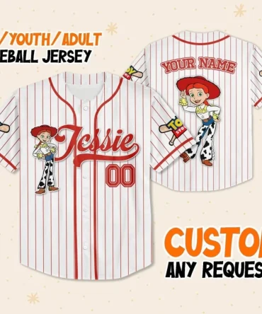 Custom Toy-Themed Baseball Jersey For Kids/Youth/Adults – Add Your Name!