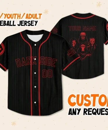 Custom Star Wars Dark Side Baseball Jersey – Kids, Youth & Adult Sizes
