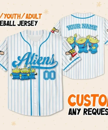 Custom Aliens Baseball Jersey For Kids/Youth/Adults – Personalized Name & Number!