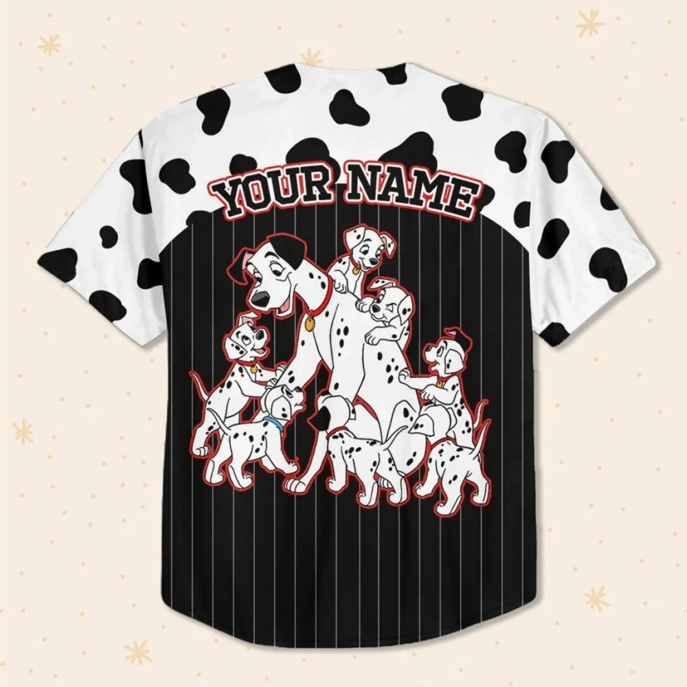 Custom 101 Dalmatians Baseball Jersey - Kids/Youth/Adult - Personalized Name - Image 3