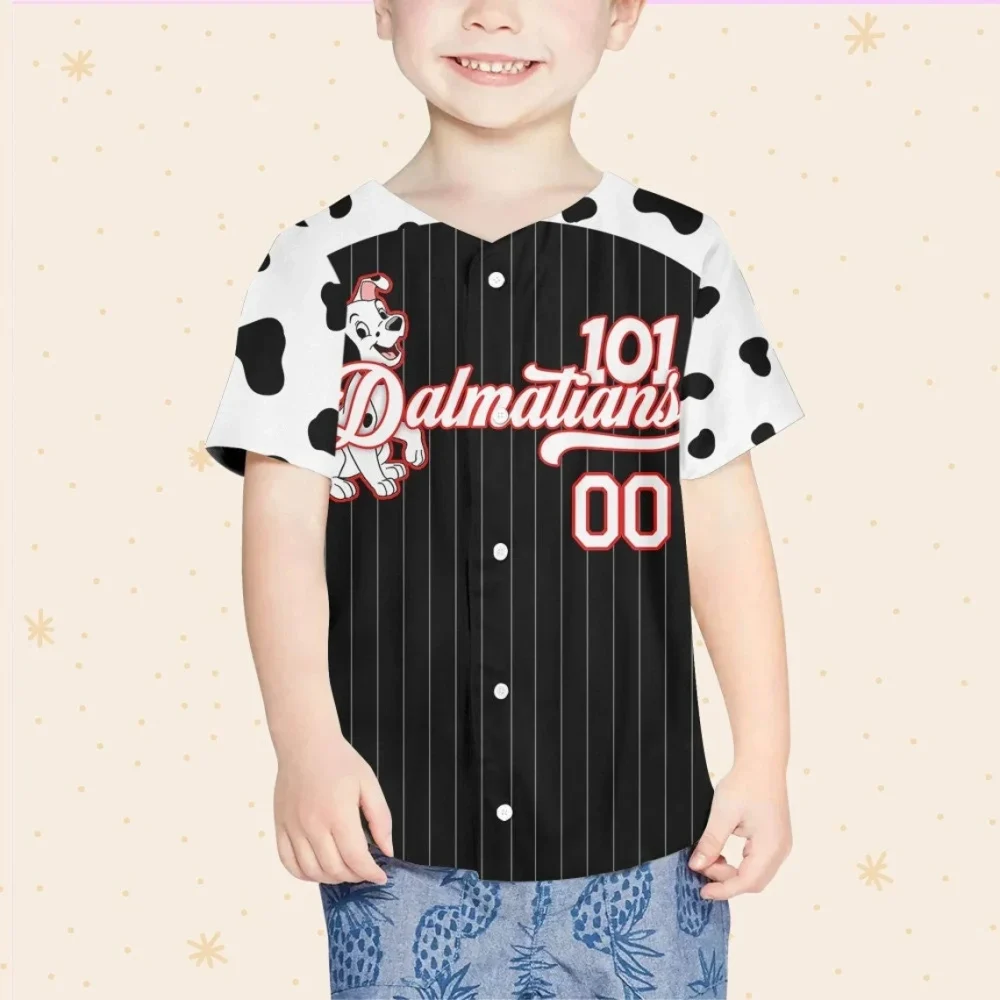 Custom 101 Dalmatians Baseball Jersey - Kids/Youth/Adult - Personalized Name - Image 4