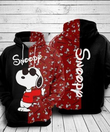 For Snoopy Lovers Very Cool 3D Hoodie , Snoopy Hoodie - Trendy All Over Print