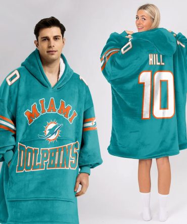 Adult T.H 10 Miami Football Unisex Blanket Hoodie