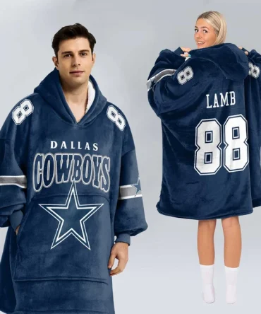 Ceedee Lamb Dallas Cowboys Blanket Hoodie