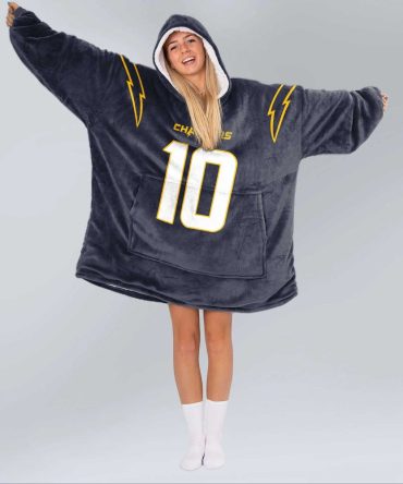 J.H 10 Los Angeles Football Unisex Blanket Hoodie