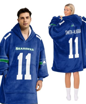 J.S 11 Seattle Football Unisex Blanket Hoodie